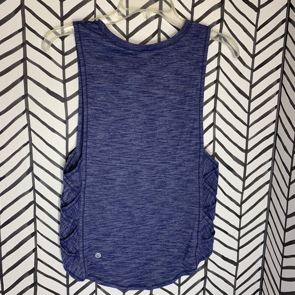 🔸 Lululemon var-city muscle tank hero blue size 4 - Picture 5 of 8